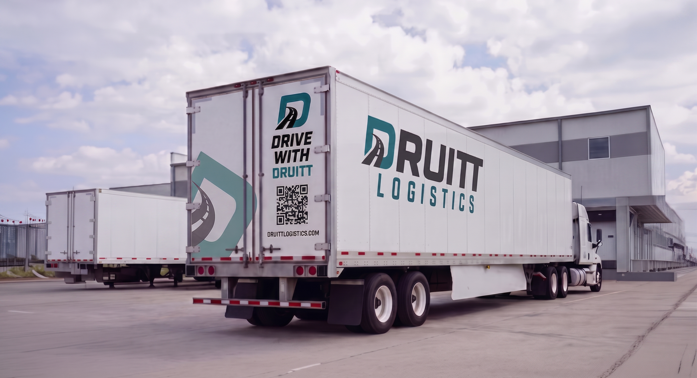 Druitt Logistics branding applied to a commercial truck