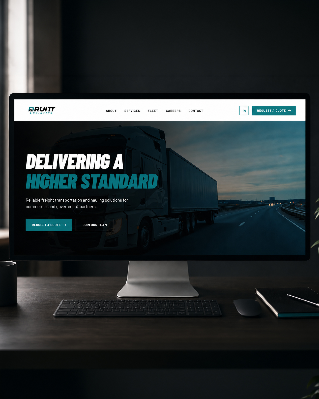 Druitt Logistics website design