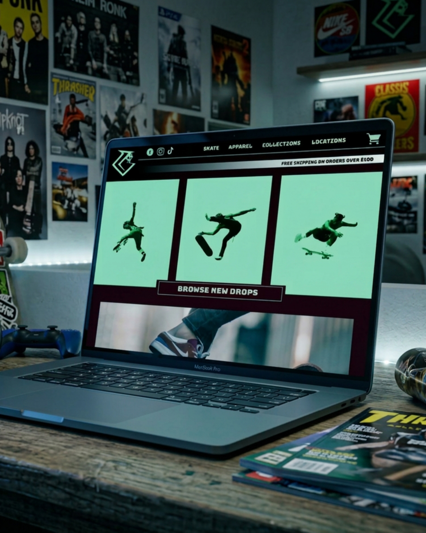 GRIMM Skate computer mockup