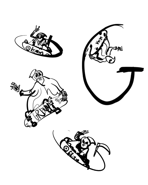 GRIMM Skate additional sketches