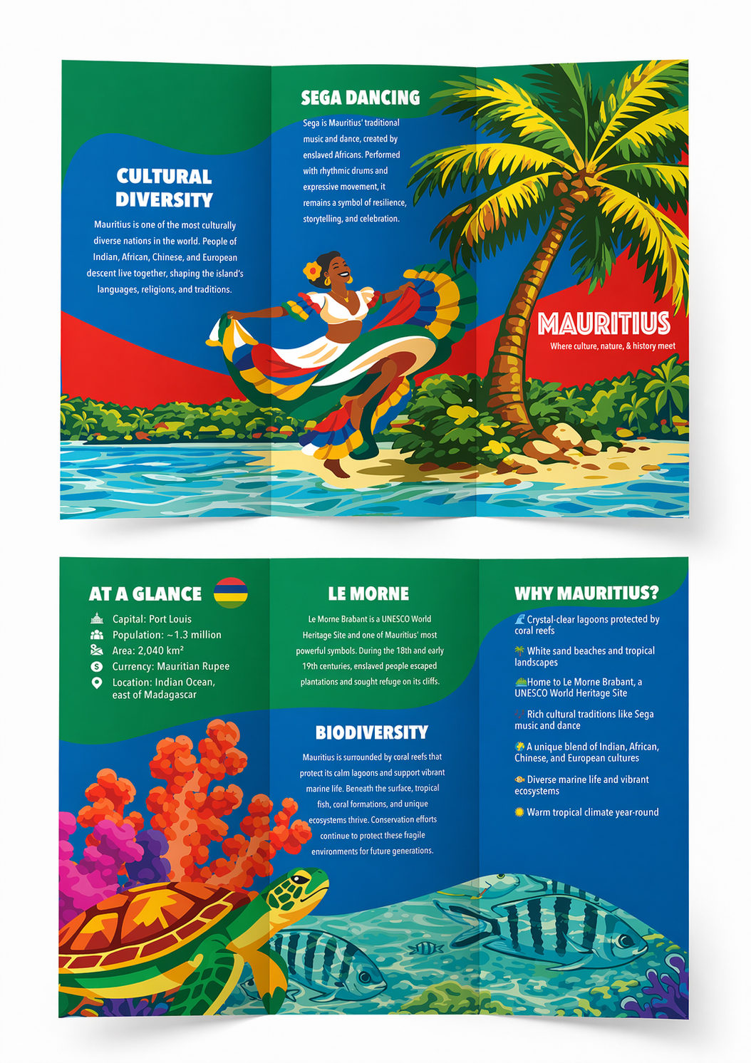 Mauritius brochure design