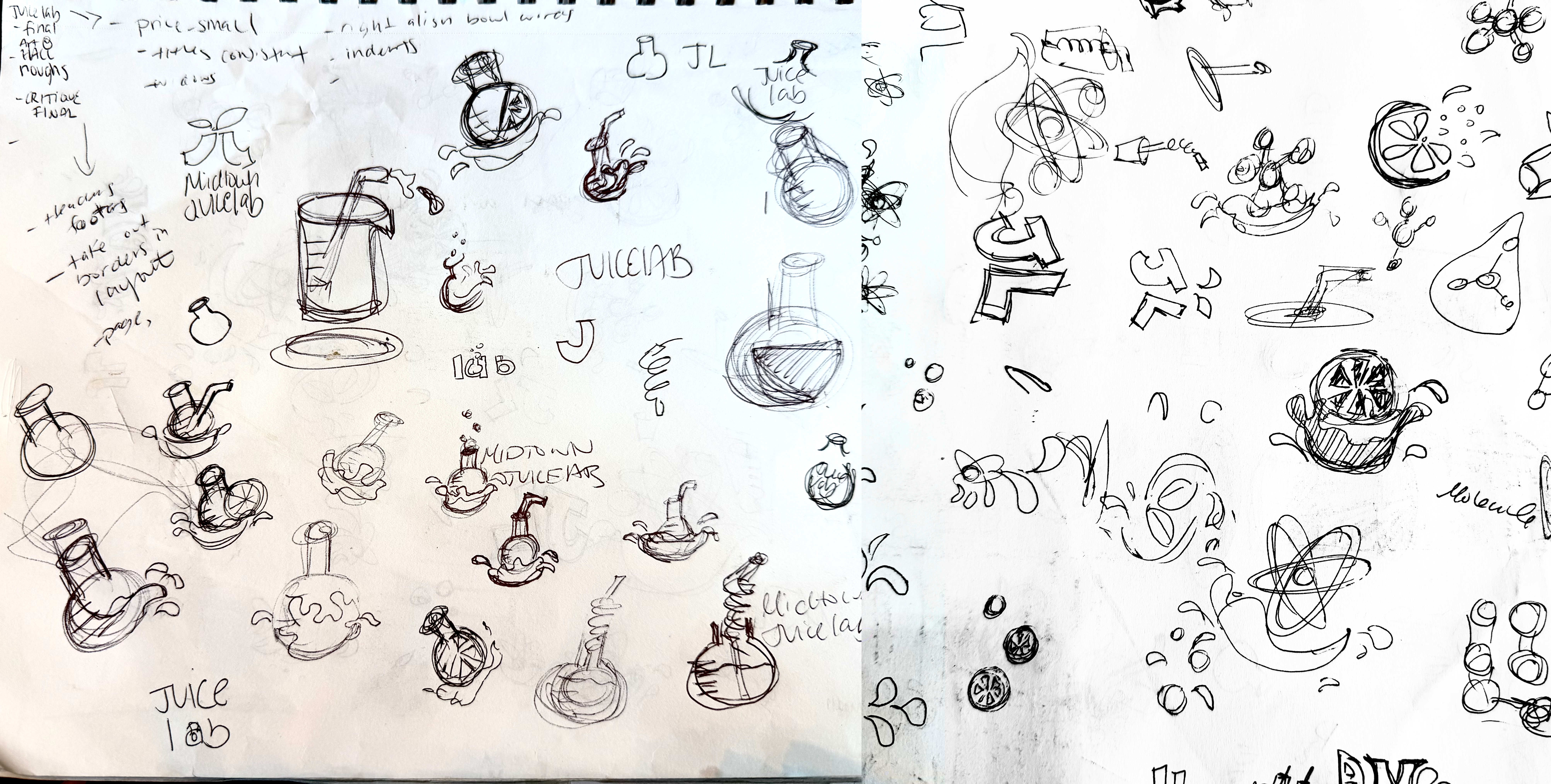 Refined Midtown Juicelab sketches