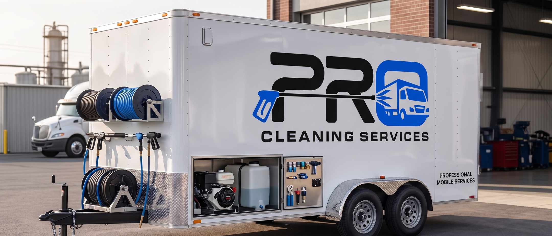 Pro Cleaning Services commercial fleet-cleaning brand identity