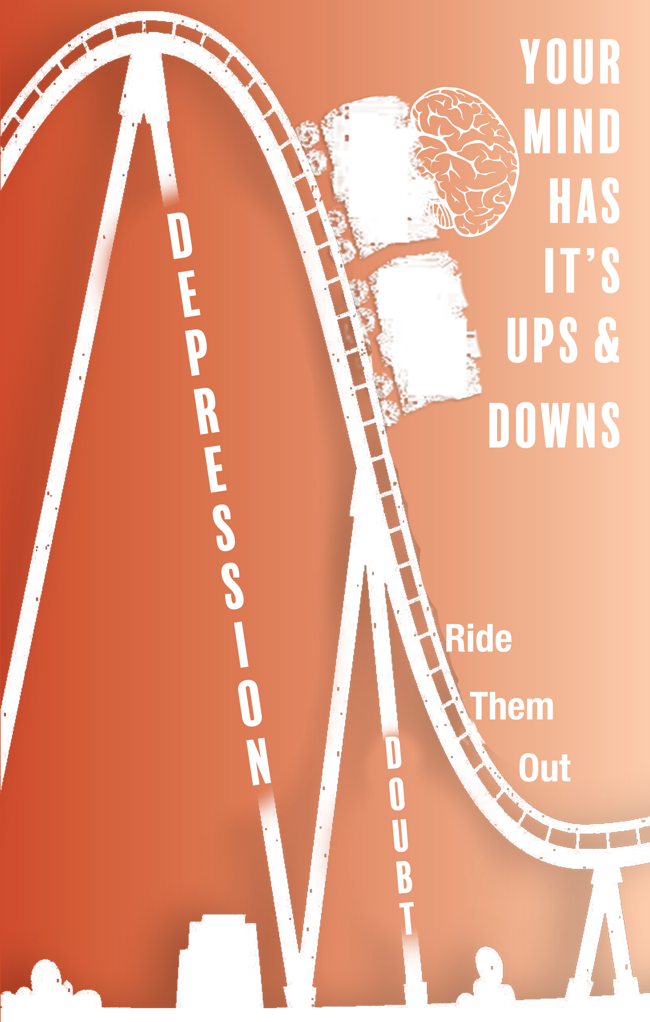 Rough vertical banner