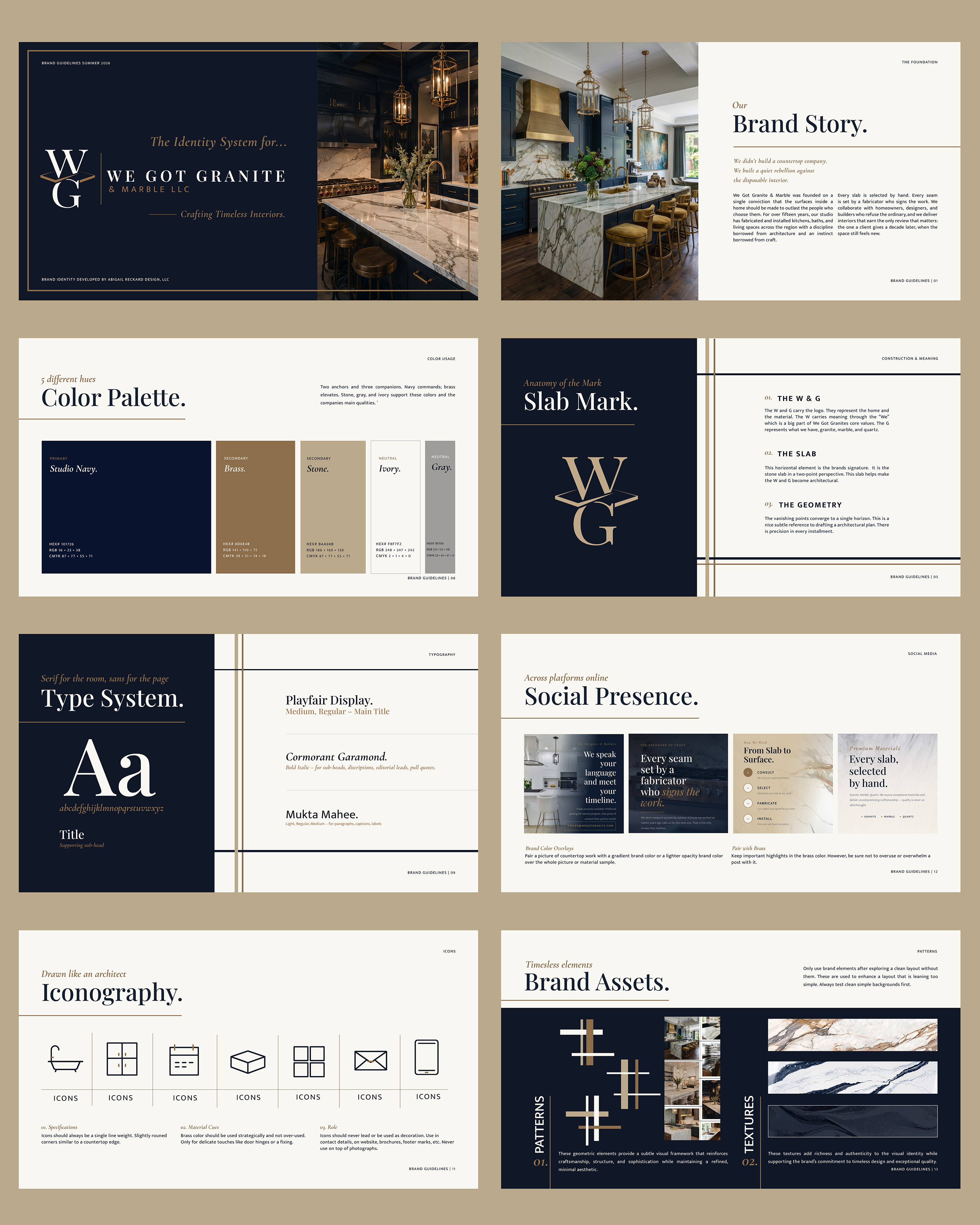We Got Granite and Marble brand guide mockup
