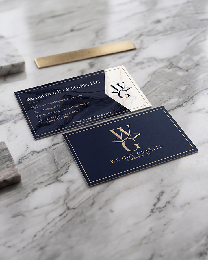 We Got Granite and Marble business card design