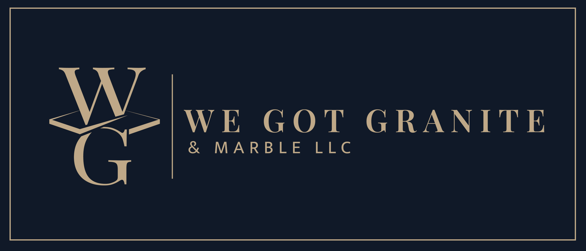 We Got Granite and Marble luxury brand identity